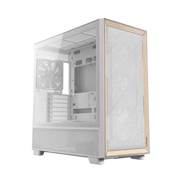 PCケース ANTEC FLUX White [E-ATX ミドルタワーケース Flow Luxury White 1×140mm、4×120mmファン搭載]