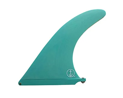 CAPTAIN FIN キャプテンフィン CF RAKED 10 レイクフィン SINGLE FIN ロングボード用フィン (TEAL, 10)