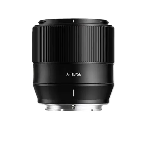 撮像レンズ、 AF 56mm F1.8 大口径カメラレンズ、互換性がありますSony E Fujifilm XF Nikon Z マウント Zve10 A7rIII に対応 、写真を撮るのに(BLACK,E-mount(APS-C))