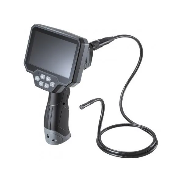 SANWA SUPPLY サンワサプライ ファイバースコープ IP67防水 工業用内視鏡 1280x720 長さ1m 5インチモニター 充電式 CMS-ES01SET-1