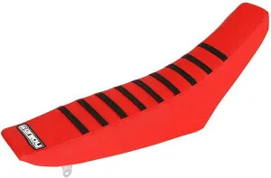 EnjoyMFG エンジョイ シートカバー CRF110F CRF125F HONDA ホンダ シート関連 外装 サイドロゴタイプ：Honda / シートスタイル：TroyLeeDesignsブルー 三本ホワイトストライプ