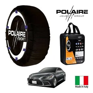 P10倍 エントリー 【POLAIRE正規品】ポレア ポレイル SNOW SOCKS Show7 レクサス ES300 ハイブリッド AXZH11 235/45R18 18インチ フロント スノーソックス 布製 タイヤ チェーン 非金属 イタリア製