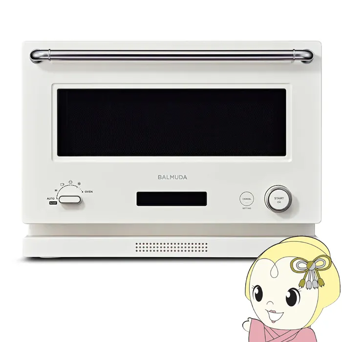 オーブンレンジ BALMUDA バルミューダ 20L ホワイト BALMUDA The Range バルミューダ ザ・レンジ K09A-WH/srm