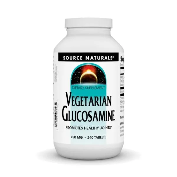 ソースナチュラルズ ベジタリアン グルコサミン 750mg 240粒 Source Naturals Vegetarian Glucosamine 750 mg お取り寄せ