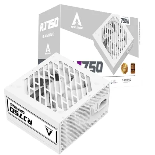 NEWLEAGUE RJ GAMING シリーズ 電源ユニット, 750W, 80PLUS BRONZE認証, PCIE 5.1対応,直付けモデル RJ750WH (ホワイト, 750W)