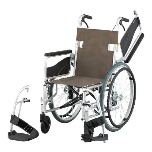 アズワン 自走式車いす 多機能タイプ 介助ブレーキ付 NVO-M 8-901-01