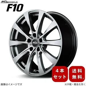 アルミホイール E-NV200 MEO ニッサン 【15×6.0J 5-114.3 INSET45 メタリックグレー】 マルカ MID F10 4本セット 15インチ 5穴 インセット45 1台分