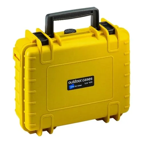 【国内正規品】 B&W Internatinal ケース 防水 ハードケース OUTDOOR CASES TYP1000 イエロー スポンジタイプ BW0004Y