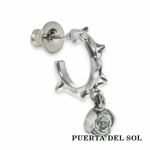 PUERTA DEL SOL Swing Rose イバラ 薔薇 スウィング ピアス シルバー950 人気 ブランド おしゃれ SV950 ギフト イヤリング アクセサリー アクセサリー 銀 ギフト ユニセックス おしゃれ ブリタニアシル
