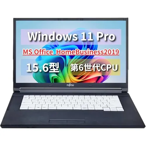 【整備済み品】ノートPC LIFEBOOK A576 /15.6型/ i3-6100U/Win11 Pro/MS Office H&B 2019 /wajunのWIFI/Bluetooth/HDMI/DVD/8GB/256GB SSD