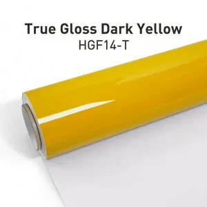 KKVINYL カーラッピングフィルム True Gloss Dark Yellow HGF14-T (1.52mx18m)
