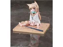 うちのねこが女の子でかわいい きなこ お座りおさかなver. 1/6 完成品フィギュア 特典付限定版