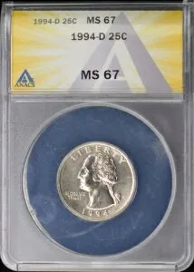 1994-D 25C ANACS MS67 クォーター