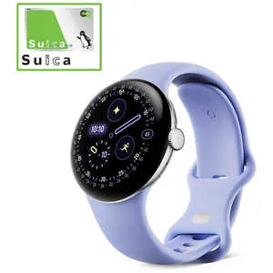 GOOGLE スマートウォッチ Google Pixel Watch 4 41mm Polished Silver アルミケース/Iris アクティブ バンド Wi-Fi Silver GA10840-US