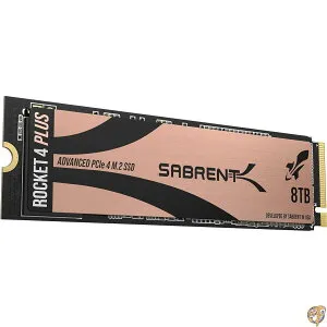 【5日最大1500円クーポン】SABRENT SSD 8TB、M.2 8TB、PCIe 4.0 M.2 SSD、NVMe 8TB、Gen4 2280、内蔵SSD最大7100MB/秒 ロケット4 PLUS エクストリームパフォーマンス (SB-RKT4P-8TB)