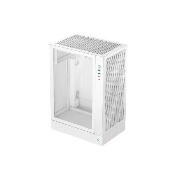 Deepcool R-CH170-WHNGM0-G CH170 PLUS WH/ MicroATXケース/ ブラック/ 接地面積が小さい縦置き型/ 高エアフロー…