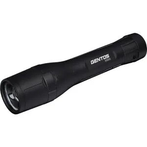 GENTOS Gシリーズ フラッシュライト 高輝度チップタイプ白色LED IP66及びIP67 1100lm（Highモード時） 専用充電池付き GF-214RG
