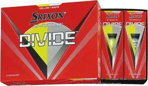 月間優良ショップ受賞店 ダンロップゴルフボール SRIXON Z-STAR XV DIVIDE 2023年モデル 1ダース(12個入り) イエロー/ホワイト