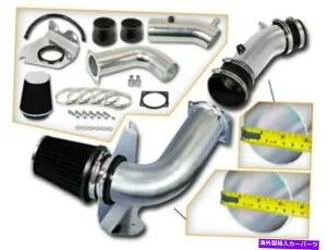 USエアインテーク インナーダクト 3.5 ブラックコールドエアインテークシステム + 99-04マスタングベース3.8L V6のフィルター 3.5 BLACK Cold Air Intake System + Filter For 99-04 Mustang Base 3.8L V6【並行輸入品