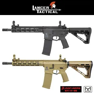 【新型チャンバー搭載】LANCER TACTICAL（ランサータクティカル）Gen 3 M4 Hellion（ヘリオン） 10 M-LOK Airsoft M4 電動ガン BK/TAN 18歳以上 サバゲー 銃 M4 ブラック/タン LAYLAX ライラクス