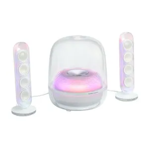 【P5倍！24日20:00～27日09:59まで】【国内正規品】Harman Kardon SoundSticks 5 ホワイトBluetooth スピーカー 2.1ch スピーカー構成 HDMI ARC対応 テレビ PC 接続 ハーマンカードン HKSOUNDSTK5WJN