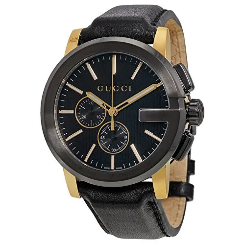 【GUCCI】グッチ YA101203 Gベゼル G-Chrono Collection クロノグラフ ナログディス カジュアル 紳士的 Men’s Watch メンズ ウォッチ 腕時計 [並行輸入品]