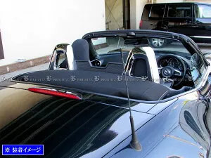 【 BRIGHTZ アバルト 124スパイダー NF2EK メッキシートバックベゼル 】 【 INS－BIG－001 】 ヘッドレスト NF2 NF F2 EK 124 スパイダー バック バッグ リア リヤ バー ガーニッシュ カバー リング リム