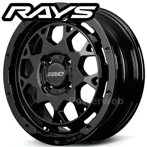 RAYS SEASON SELECTION RS M9+ デリカミニ 15インチ 5.0J PCD:100 穴数:4 inset:47 グロッシーブラック (BXZ) (レイズ シーズンセレクション デイトナ) [ホイール4本セット]