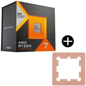AMD Ryzen 7 7800X3D W/O Cooler (8C/16T 4.2Ghz 120W) 100-100000910WOF ゲーミングプロセッサー + DEEPCOOL R-AM5TPG-CUNNAN-G AM5 Thermal Paste Guard サーマルペーストガード セット