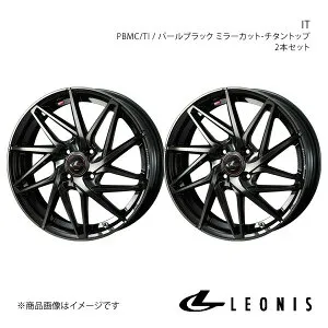 LEONIS/IT ライフ JC1/JC2 アルミホイール2本セット【16×5.0J 4-100 INSET45 PBMC/TI】0040571×2