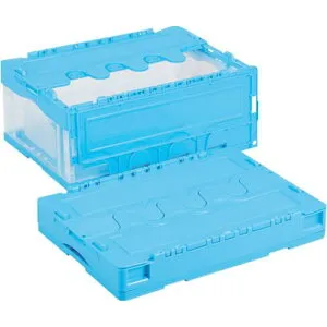 ■RISU 折りたたみコンテナー 607740 CF-S31NR青/透明〔品番:CFS31NRBT〕【2780556:0】[送料別途見積り][法人・事業所限定][外直送][店頭受取不可]