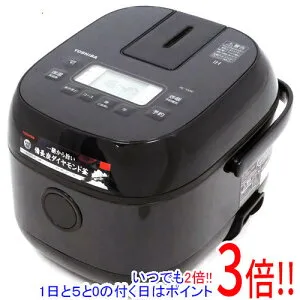 【延長保証対応!!】TOSHIBA IH炊飯器 3合炊き RC-5XW(K) ブラック