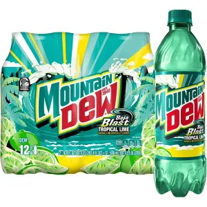 マウンテンデュー バハブラスト トロピカルライムソーダポップ 500ml 12本入り Mountain Dew Baja Blast Tropical Lime Soda Pop, 16.9 fl. oz., 12 Count 【お取り寄せ商品】