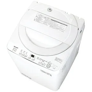 SHARP｜シャープ 全自動洗濯機 ホワイト系 ES-GE6K-W [洗濯6.0kg /乾燥機能無 /上開き]