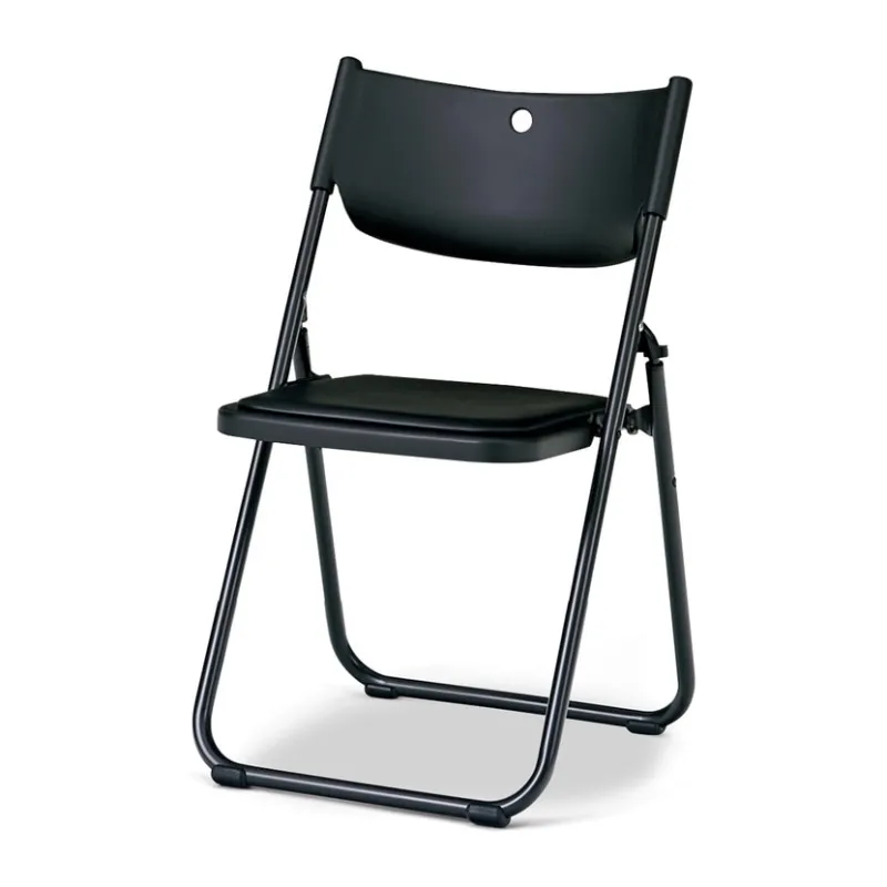 FC-816N-BK | 折りたたみイスFC-810 シリーズ 座パッドビニールレザータイプ 幅490×奥行470×高さ790mm プラス(PLUS)