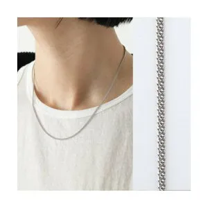 トムウッド TOM WOOD TOMWOOD ネックレス Curb Chain Slim 17inch 100269 （シルバー）