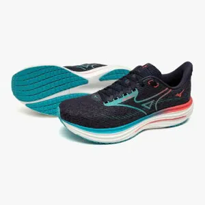 ミズノ ウエーブライダー29 ダークネイビー×ブルー×ピンク ランニングシューズ メンズ MIZUNO WAVE RIDER 29 J1GC250301