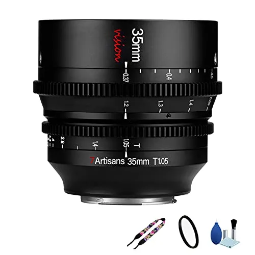 7artisans 35mm T1.05 APS-C フレームビジョンシリーズ シネレンズ マニュアルフォーカス 大口径シネマティックレンズ Canon EOS R RF RED R3 R5 R6 R6II R7 R10 RP用