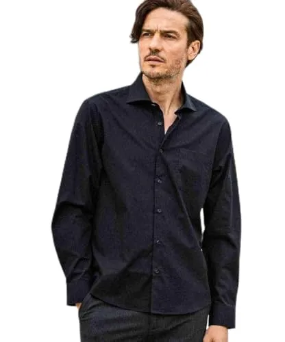 [エイケイエム コンテンポラリー] AKM Contemporary ホリゾンタルカラー長袖シャツ black M