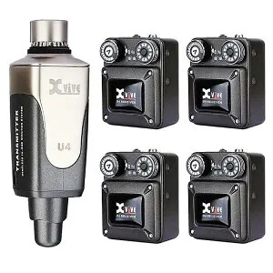 【ポイント10倍】Xvive(エックスバイブ) / XV-U4R4 U4 IN-EAR MONITOR Wireless System（レシーバー＋3） 夏休スペシャル