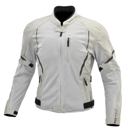 [KOMINE] バイク用 ジャケット JK-1463 プロテクトハーフメッシュジャケット 07-1463 メンズ Light Grey Black S