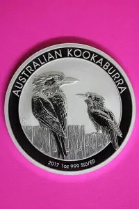 2017年 Gem BU オーストラリア Kookaburra シルバー コイン（写真参照） 表面22のようなプルーフ