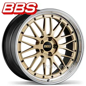 [ホイールのみ単品4本セット] BBS LM 19インチ×9.0J PCD：112 穴数：5 インセット：40 ＜ディスク＞ゴールド＜リム＞ブラックブライトダイヤカット (GL-BKBD)