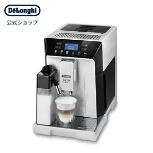 デロンギ エレッタ カプチーノ イーヴォ 全自動コーヒーマシン [ECAM46860W] delonghi 公式 コーヒーメーカー 豆から挽く エスプレッソ カプチーノ カフェラテ 全自動 コーヒー豆 在宅勤務 テレ