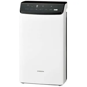 コロナ CORONA 衣類乾燥除湿機 WHシリーズ ［コンプレッサー方式 / 木造23畳まで / 鉄筋45畳まで］ クリスタルブラック CD-WH1826-K