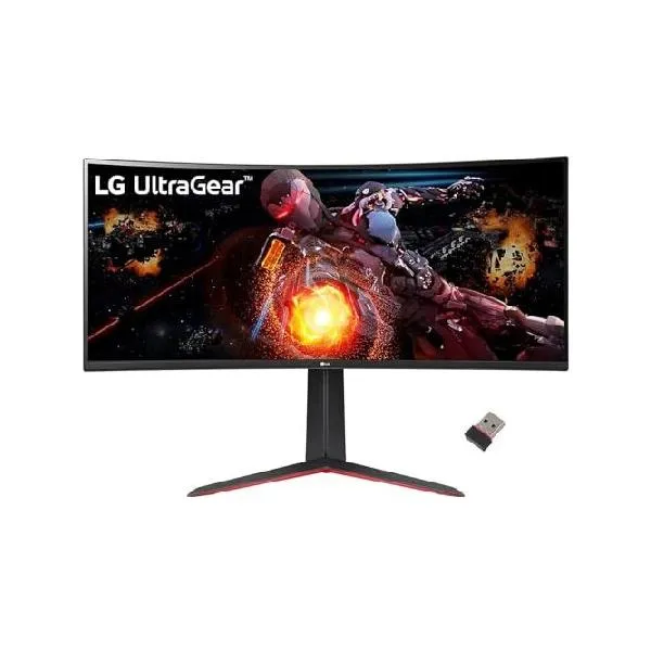 LG 34" Ultragear Curved Gaming Monitor, 21:9 QHD(3440 x 1440) Display, sRGB 99% Color Gamut, 160Hz, VA with HDR 10 Compatibility and AMD Free_並行輸入