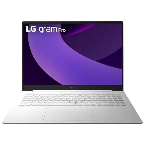 LG gram Pro 16インチ 薄型軽量ノートパソコン。AI対応インテルEvoエディション。Intel Core Ultra7(シリーズ2) 255Hプロセッサー搭載。Windows 11 Home、16GB RAM、1TB SSD - エッセンスホワ