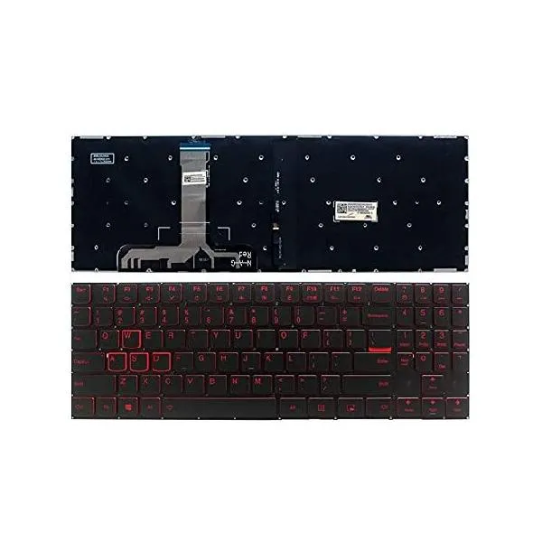 US Keyboard Compatible for Lenovo Legion Y540-15IRH Y540-17IRH Y545-PG0 Backlight (Red Word)_並行輸入
