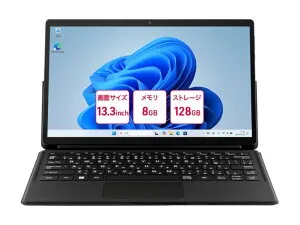 aiwaデジタル [JA5-TBW1301] aiwa tab WS13 Windows11Pro 2in1タブレット型PC(Intel N150 4Core/8GB/SSD128GB/13型/Windows11Pro 64bit/SIMスロットなし/解像度：1920x1080)