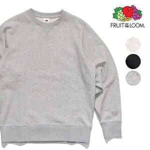 フルーツオブザルーム/FRUIT OF THE LOOM 81349900 スウェット クルーネック 長袖 トレーナー シンプル 無地 セットアップ可能 メンズ レディース トップス ロゴ ワッペン 丸首 リブ カジュアルウェ